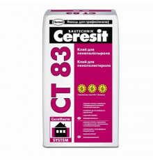 Клей CERESIT СТ 83 для пенополистирола 25 кг