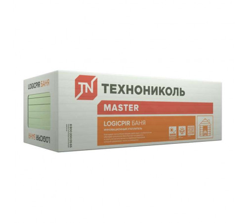 Плита теплоизоляционная Logicpir Баня 1190x590x30 мм 5,61 м2/уп 8пл