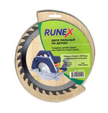 Диск пильный по дереву 200х32/30мм, 24Т, Runex
