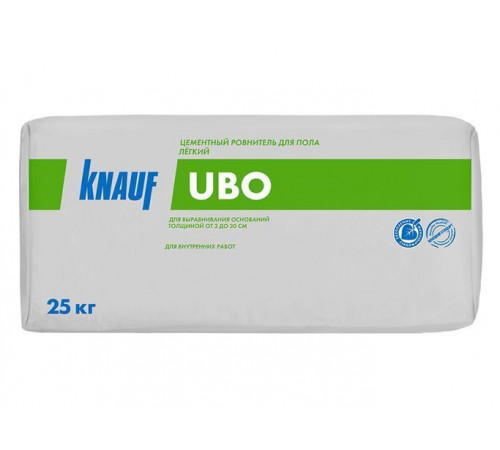 Ровнитель стяжка пола KNAUF UBO цементная легкая 25 кг