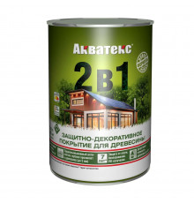 Основа алкидная Акватекс 2 в 1 - дуб 0,8л УФ-защита, влажн. древесина 40%