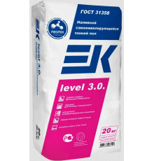 Наливной пол ЕК LEVEL 3.0 финишный тонкослойный 20 кг