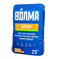Клей монтажный ВОЛМА-БЛОК для газобетона 25 кг