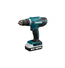 Дрель-шуруповерт аккумуляторная Makita DF488D002 18В, БЗП.13мм, 2ск,42 нм,1,7кг, 2x1,5Ач Li-Ion), чемодан