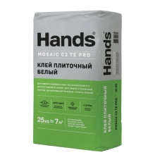 Клей плиточный HANDS Mosaic PRO белый 25 кг