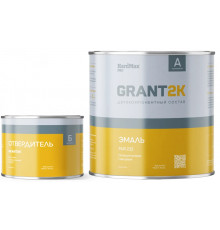 Эмаль двухкомпонентная PUR 232 GRANT 2K HardMax Pro RAL 7021 серо-черный (компл 2,04 кг )