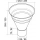 Воронка водосборная GL, 250*90мм RAL 6005