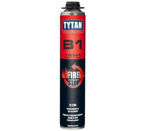 Пена монтажная профессиональная огнестойкая TYTAN Professional B1 750 мл