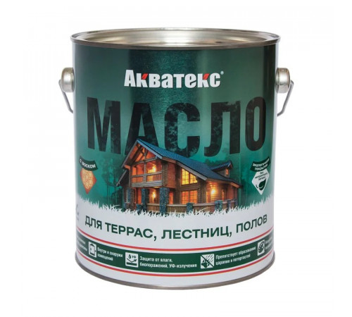 Масло для террас Акватекс бесцветный 2,5л