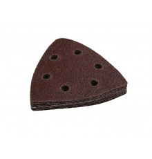 Насадка для МФИ шлиф.листы, дельта, VELCRO, 6 отверстий 93 мм, P 40, 10 шт., ПРАКТИКА