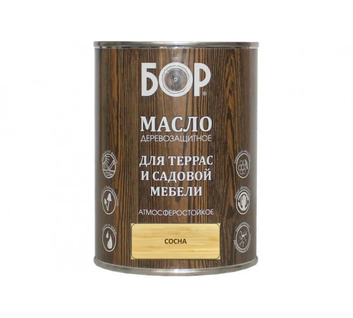 Масло для террас и садовой мебели Бор сосна 1л