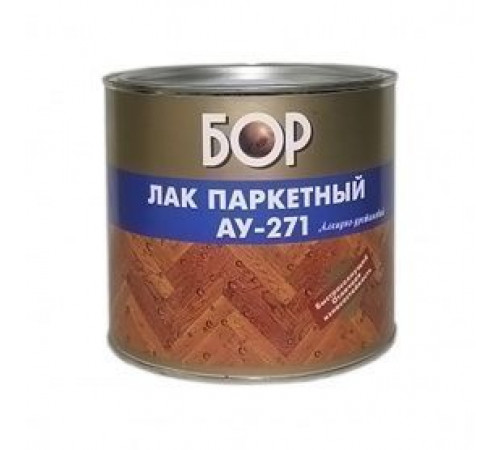 Лак паркетный глянцевый БОР АУ-271 алкидно-уретановый 1,8кг
