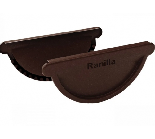 Заглушка желоба Ranilla, 125мм, RAL 8017