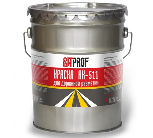 Краска ВИТ PROF для разметки дорог АК-511 белая 20 кг