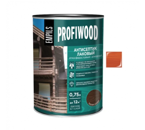 Антисептик EMPILS PROFIWOOD лаковый атмосферостойкий алкидный рябина 0,7 кг