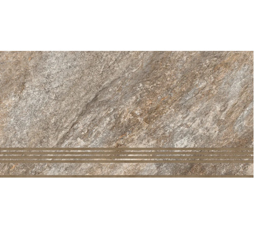 Керамогранит GLOBAL TILE Thor_GT бежевый Ступень 30x60 арт.ST216VG