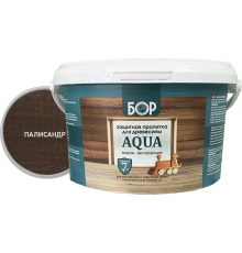 Пропитка защитная БОР AQUA для наружных и внутренних работ ПАЛИСАНДР 2,3кг