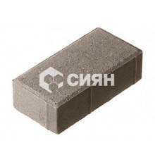 Плитка тротуарная Брусчатка Серая 200x100x80 мм 0,02 кв.м. Сиян