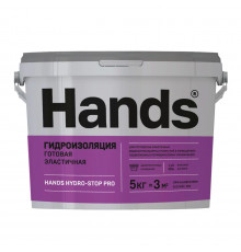 Мастика гидроизоляционная HANDS Hydro-Stop PRO эластичная 5 кг