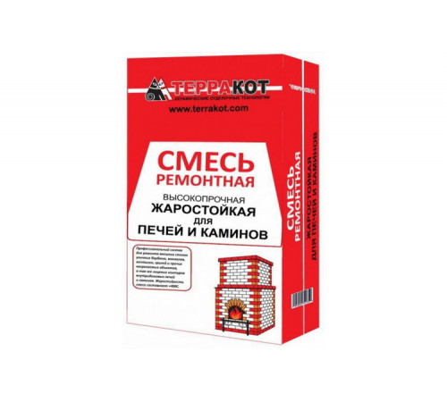 Смесь ремонтная ТЕРРАКОТ жаростойкая 10 кг (до +400°С)