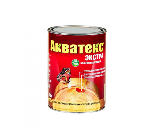 Основа алкидная Акватекс ЭКСТРА 0,8л (груша) двойная УФ-защита, воск, масло, нанесение на олифу