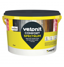 Затирка цементная VETONIT Comfort Spectrum водоотталкивающая 09 графит 2 кг