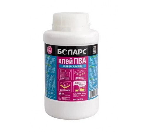 Клей ПВА "БОЛАРС" универсальный 1 кг