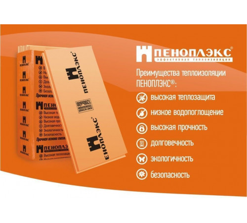 Утеплитель экструдированный Пеноплекс Пеноплэкс Основа 1185х585х100