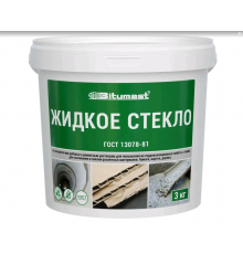 Клей ЖИДКОЕ СТЕКЛО BITUMAST 3кг