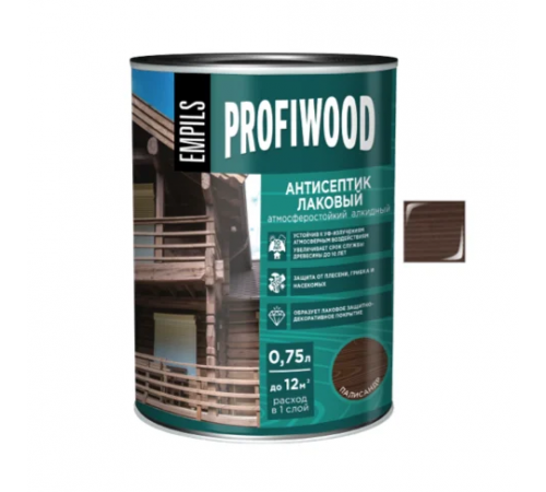 Антисептик EMPILS PROFIWOOD лаковый атмосферостойкий алкидный палисандр 0,7 кг