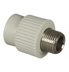 Муфта комбинированная PPR 25x1/2" с наружной резьбой Россия