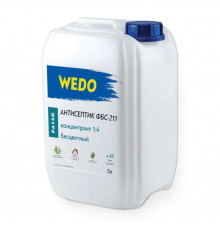 Антисептик WEDO PA 14К бесцветный концентрат 1:4 ФБС-211 5л