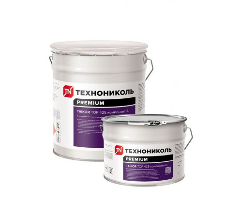 Эмаль полиуретановая светостойкая Taikor Top 425 RAL 7040 Компонент А, 20кг