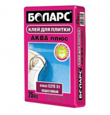 Клей плиточный БОЛАРС АКВА ПЛЮС для бассейнов, керамогранита, камня 25 кг