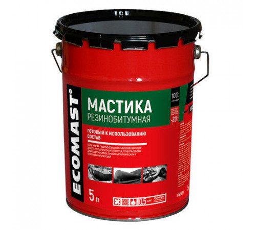 Мастика ECOMAST резинобитумная 5л