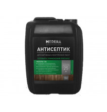 Антисептик для наружных и внутренних работ MEDERA 100, готовый состав, 5л