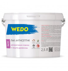 Лак-антисептик акриловый WEDO PA 10 красное дерево 2,5л