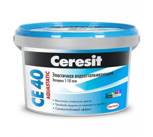 Затирка CERESIT CE 40 водоотталкивающая 25 сахара 2 кг