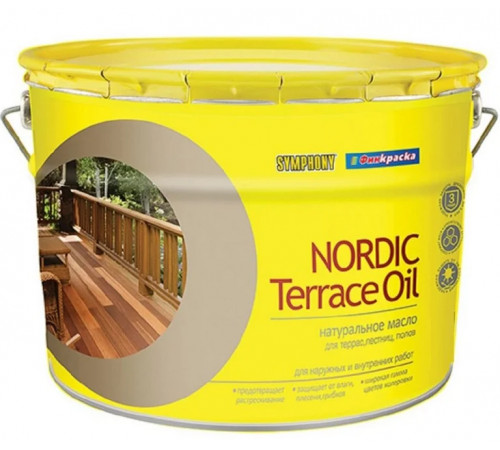 Масло для террас NORDIC Terrace Oil бесцветный 2,7л