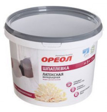 Шпатлевка ОРЕОЛ интерьерная латексная ВД для внутренних работ 4 кг