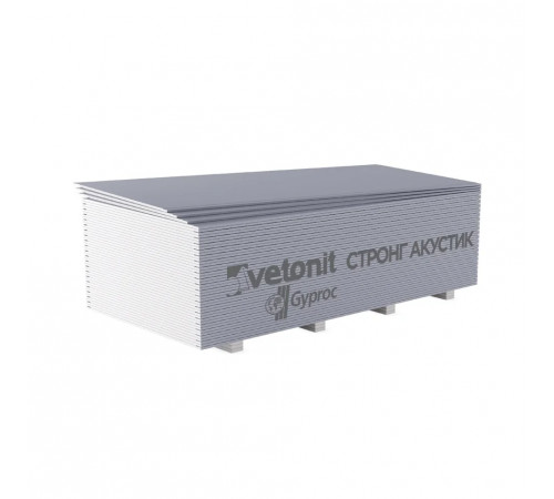 Гипсокартон ГКЛ Vetonit (Gyproc) Стронг Акустик ГСП-R-УК 2500*1200*15 мм