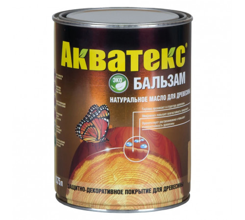 Масло натуральное Акватекс БАЛЬЗАМ (дуб) 0,75л