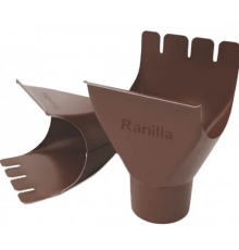 Воронка желоба Ranilla, 125/90 мм, RAL 8017