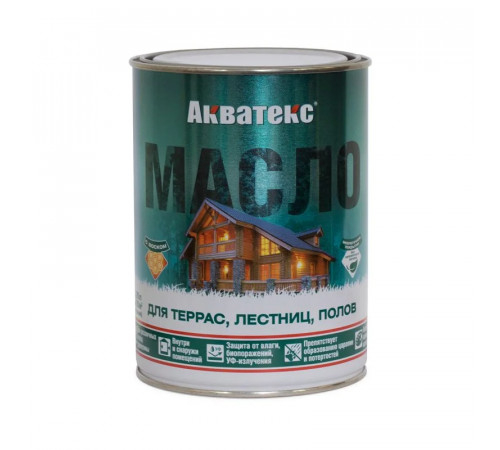 Масло для террас Акватекс бесцветный 0,75л