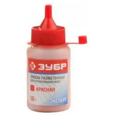 Краска разметочная для строительных работ, красная, 50г