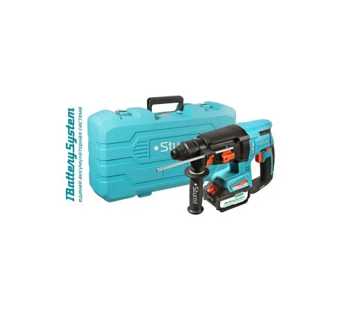 Перфоратор аккумуляторный бесщеточный Sturm 18В, 1BatterySystem, 3.2Дж, 3+1реж, 1x4.0Ач ,ЗУ, кейс