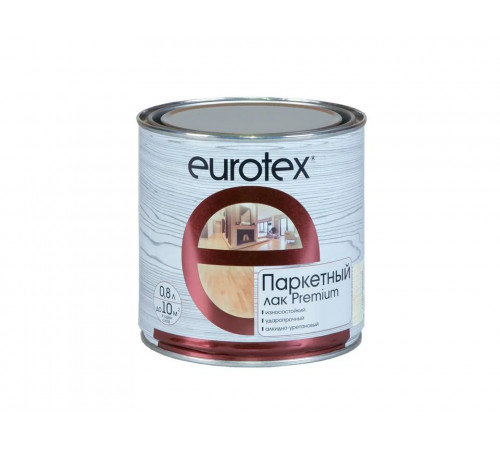 Лак паркетный глянцевый Eurotex–Премиум 0,8л (алкидно-уретановый)