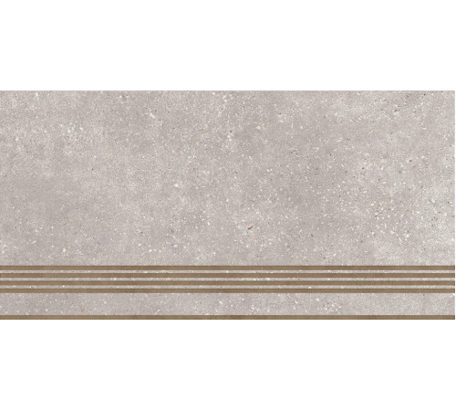 Керамогранит GLOBAL TILE Coral Rock_GT серый Ступень 30x60 арт.ST183VG