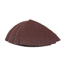 Насадка для МФИ шлиф.листы, дельта, VELCRO БЕЗ отверстий 80 мм, P40, 80, 120, 240, набор 12 шт., ПРАКТИКА