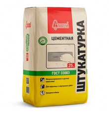 Штукатурка цементная СТАРАТЕЛИ машинного и ручного нанесения 25 кг
